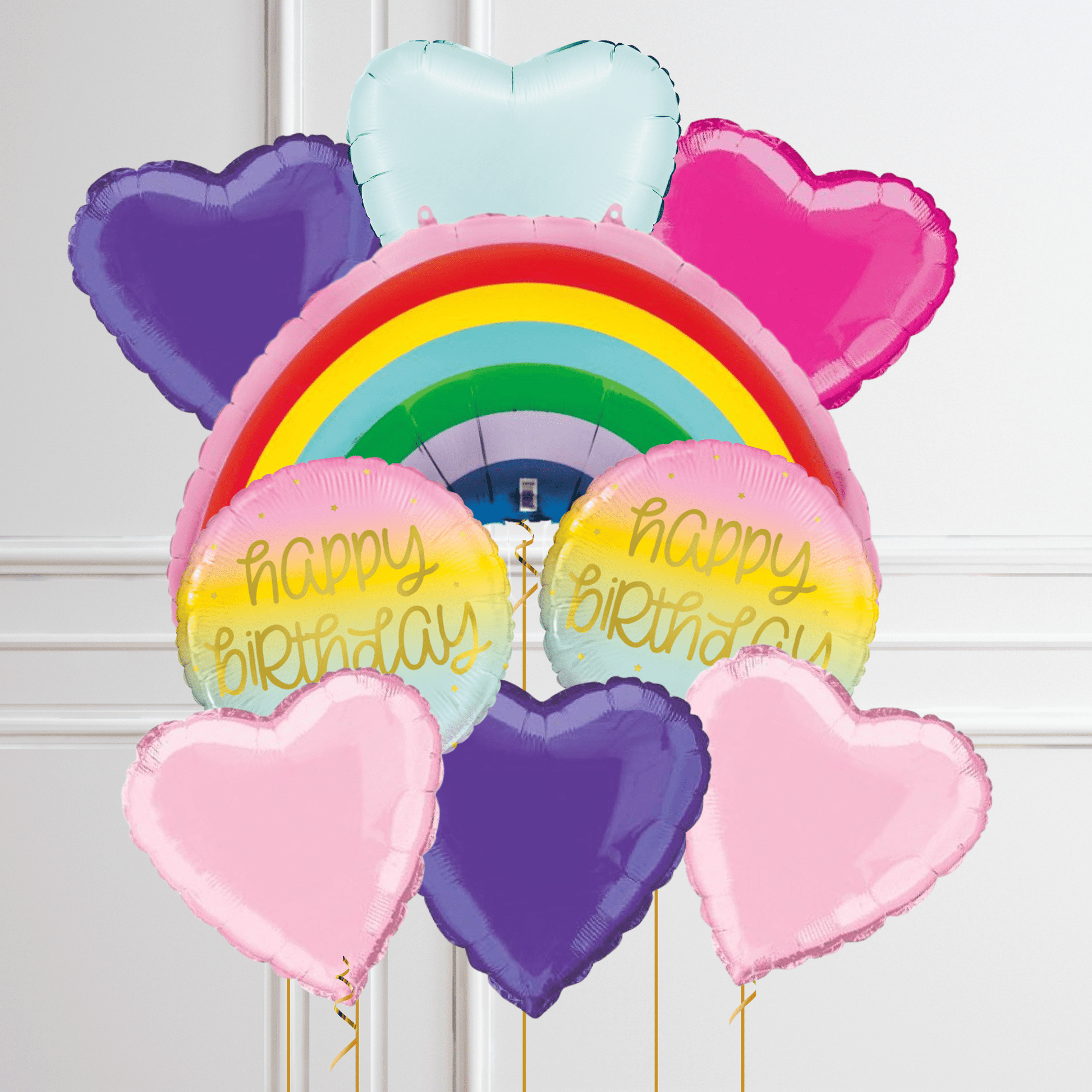 Rainbow Giant Foil Balloon Package