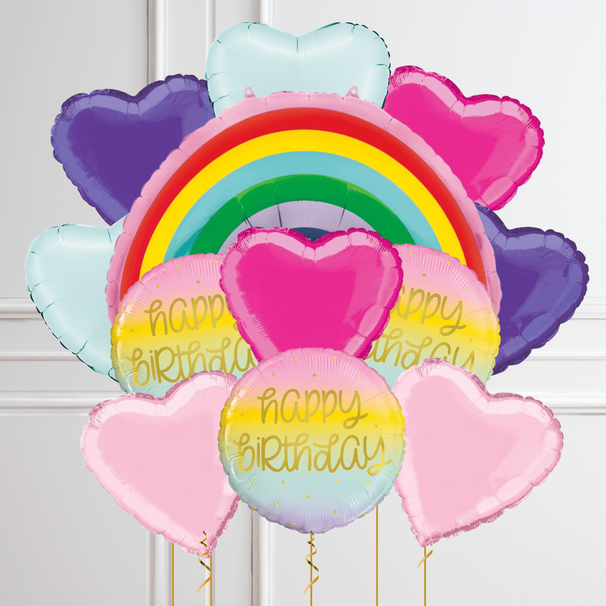 Rainbow Giant Foil Balloon Package