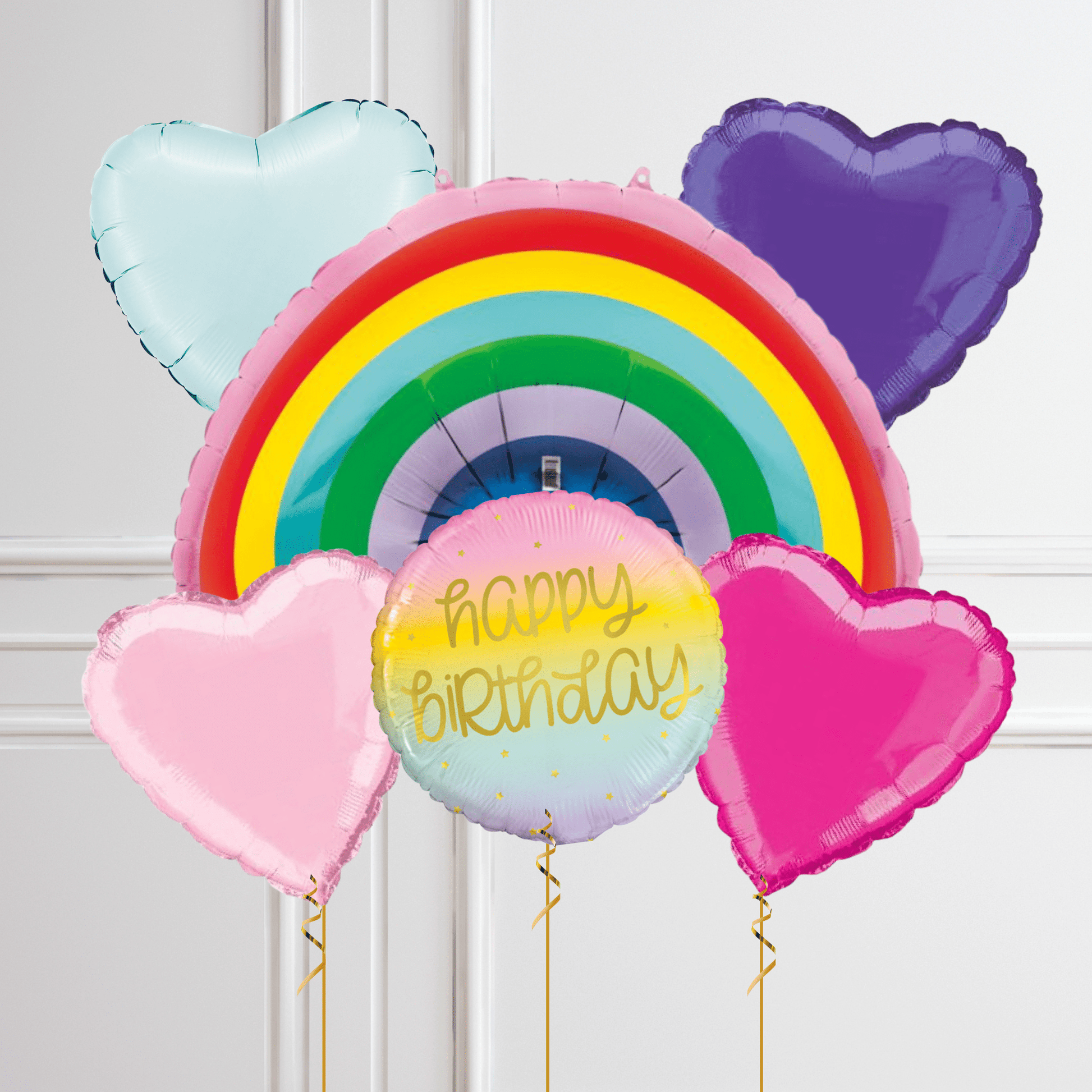 Rainbow Giant Foil Balloon Package