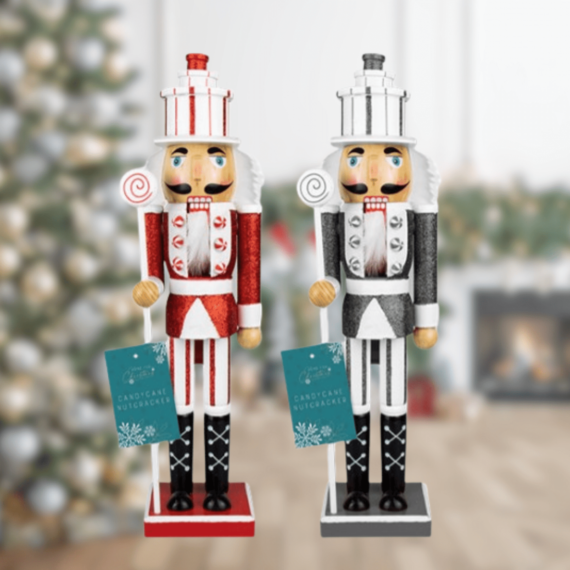 36cm Nutcracker Decoration – Red or Silver