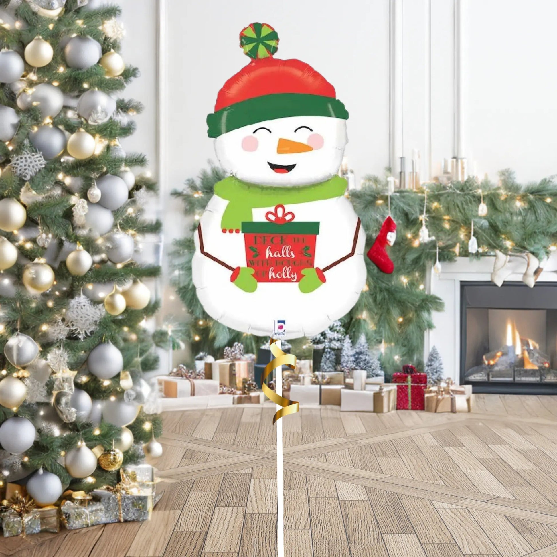 40-inch Holiday Snowman Foil Balloon – Festive Christmas Decoration