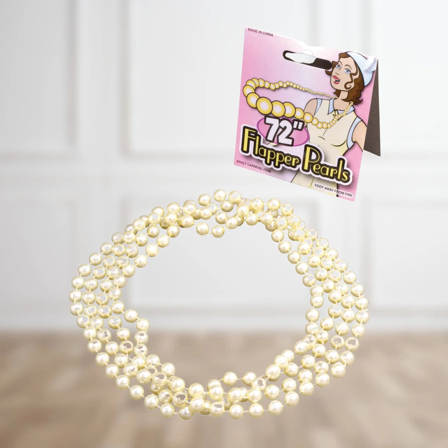 72 - Inch Flapper Pearl Beads – Vintage 1920s Costume Necklace | The Party Hut