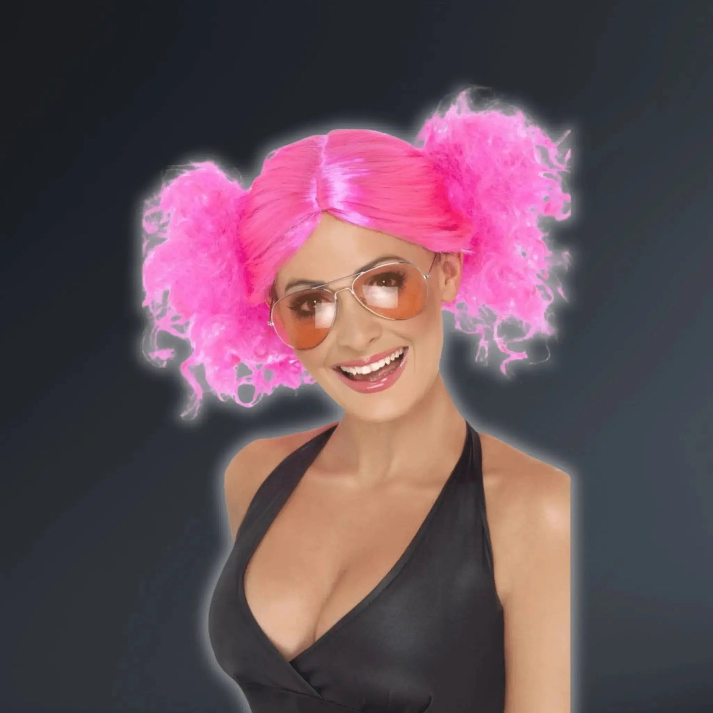 80s Bunches Wig, Pink | The Party Hut