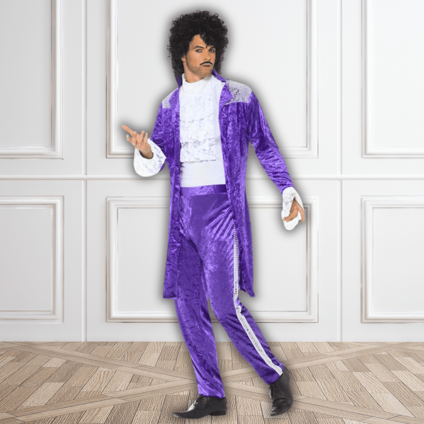 80s Purple Pop Icon Musician Costume | The Party Hut