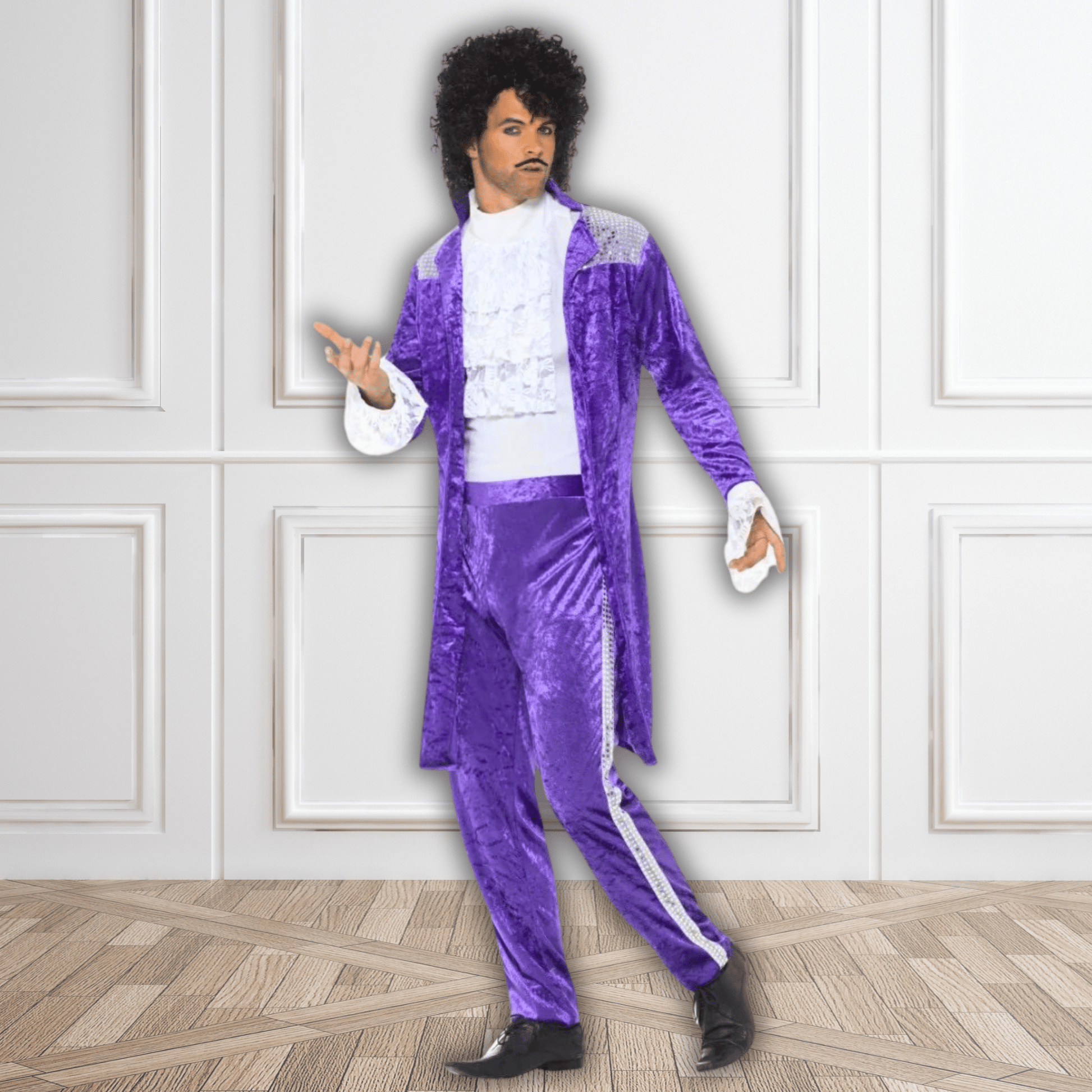 80s Purple Pop Icon Musician Costume