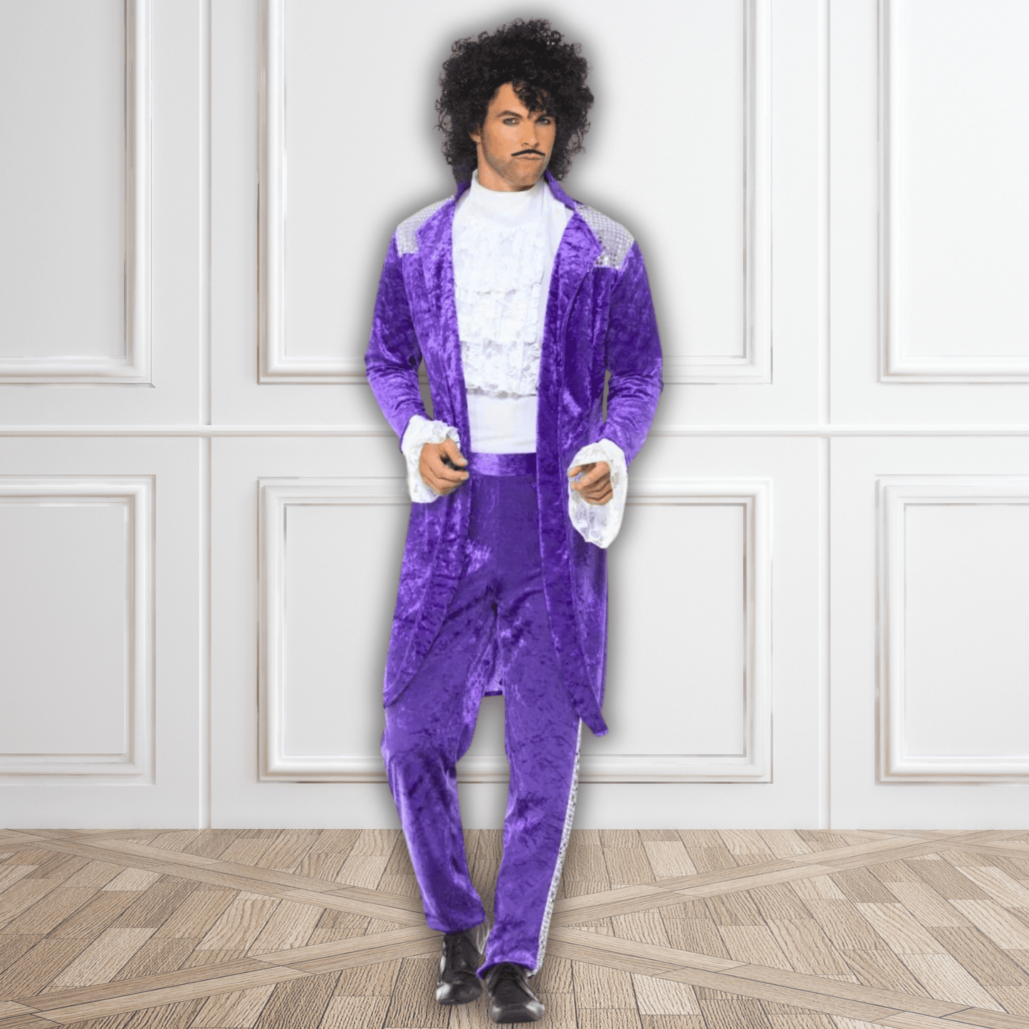 80s Purple Pop Icon Musician Costume | The Party Hut