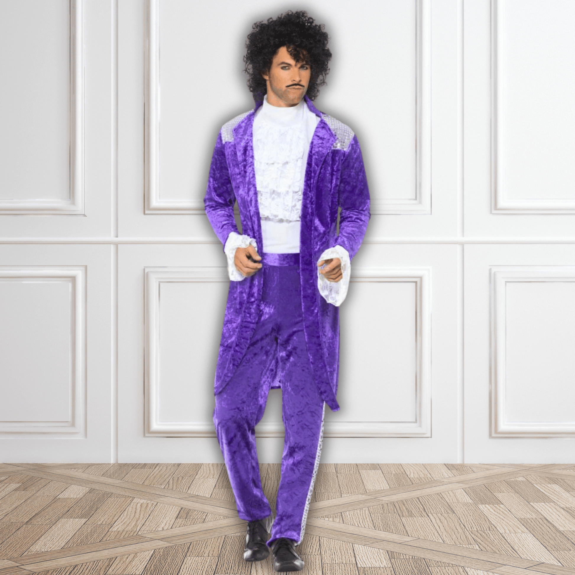 80s Purple Pop Icon Musician Costume