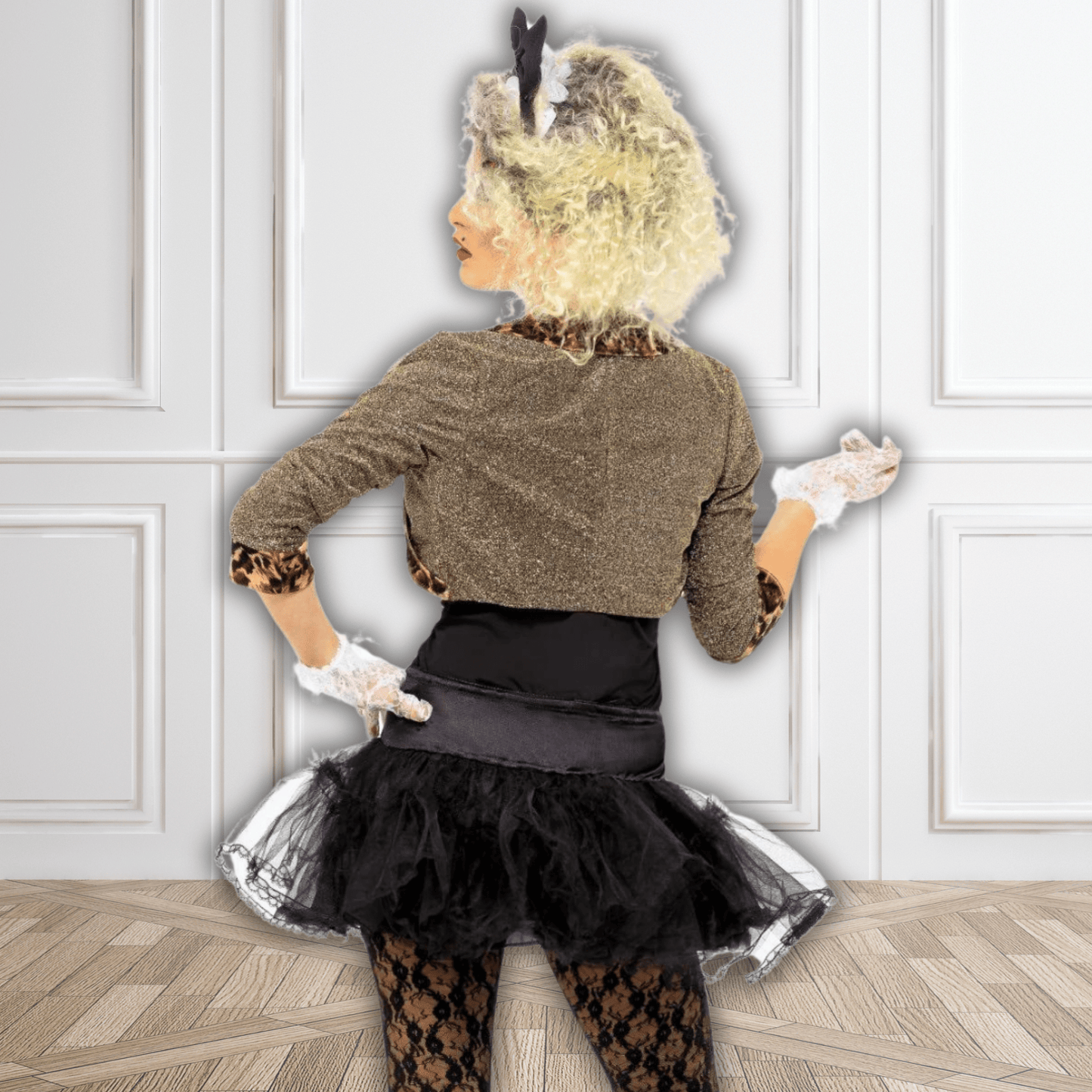 80s Wild Child Rocker Costume - Black | The Party Hut