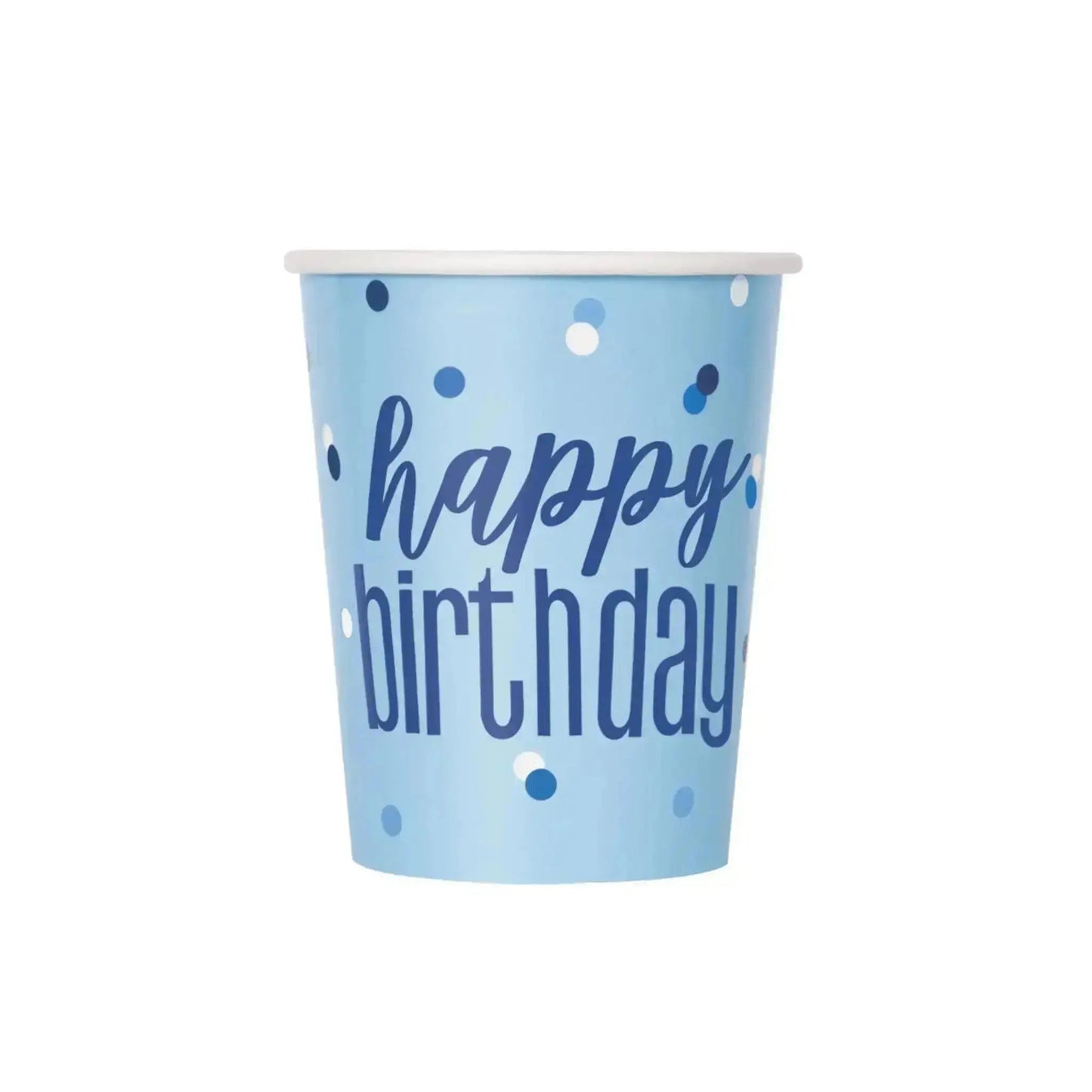 8pk Blue Sparkle Cups | The Party Hut