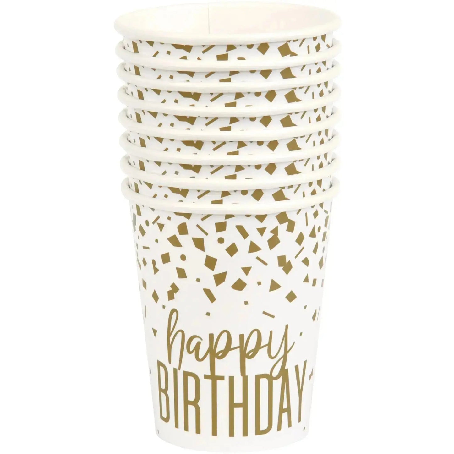 8pk Gold Cups | The Party Hut