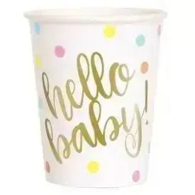 8pk Hello Baby Cups | The Party Hut