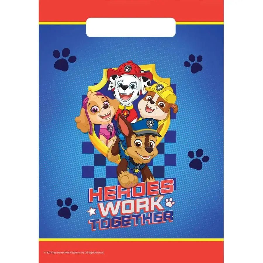 8pk Paw Patrol Party Bags | The Party Hut