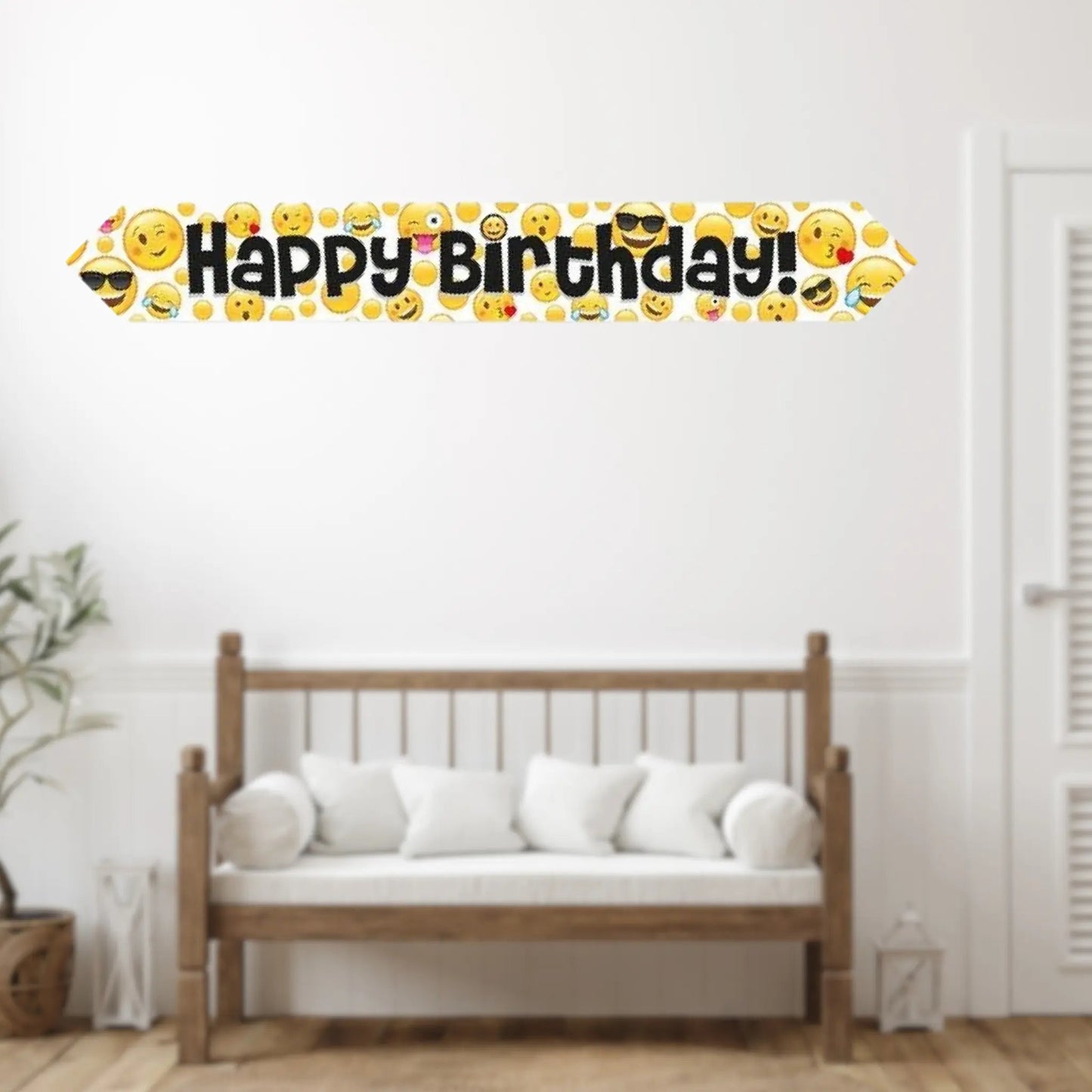 9ft Emoji Birthday Banner – Fun and Vibrant Party Decoration | The Party Hut