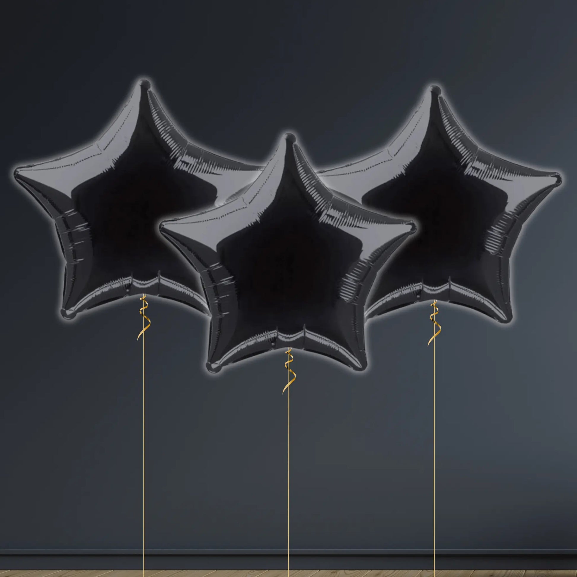 Solid Black Star Foil Balloon – 18"