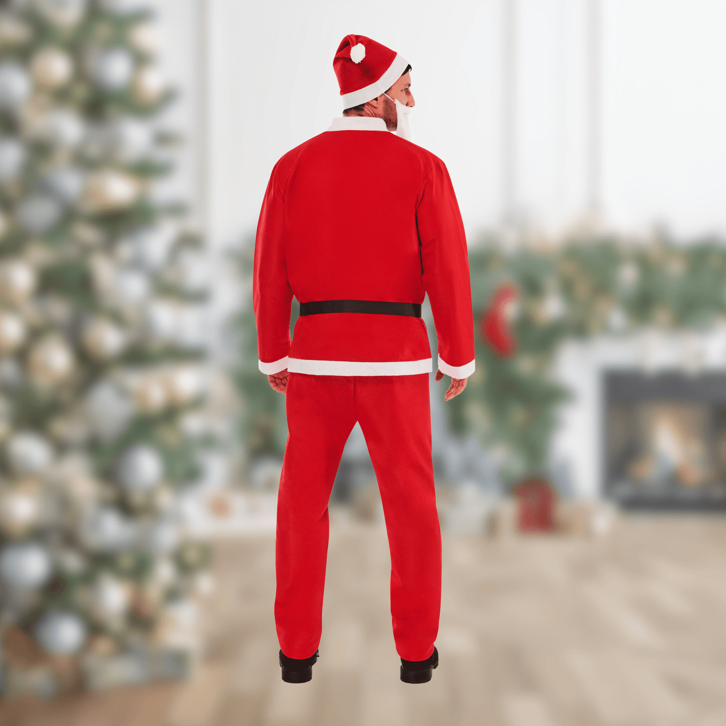 Adult Value Santa Fancy Dress Costume – Classic Christmas Outfit | The Party Hut