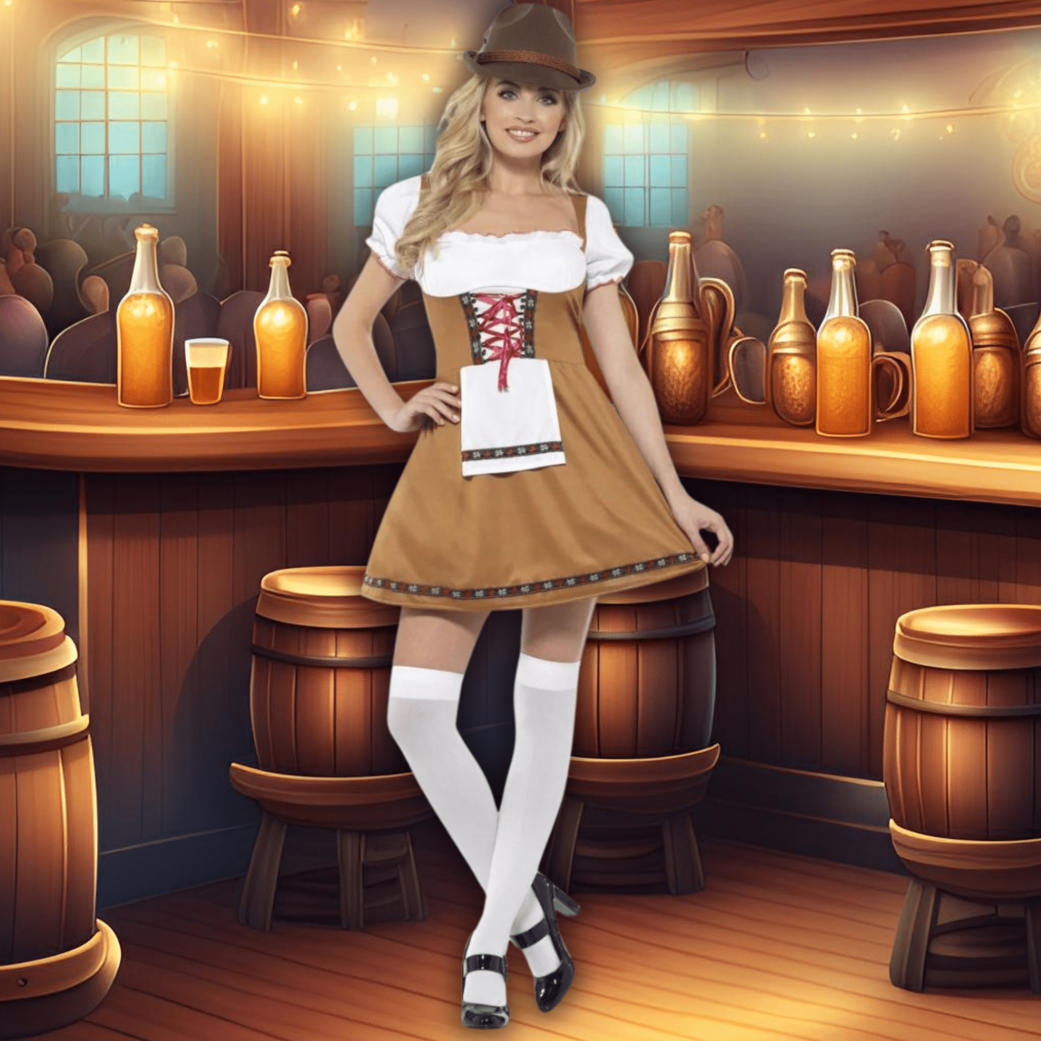 Bavarian Beer Maid Costume | The Party Hut