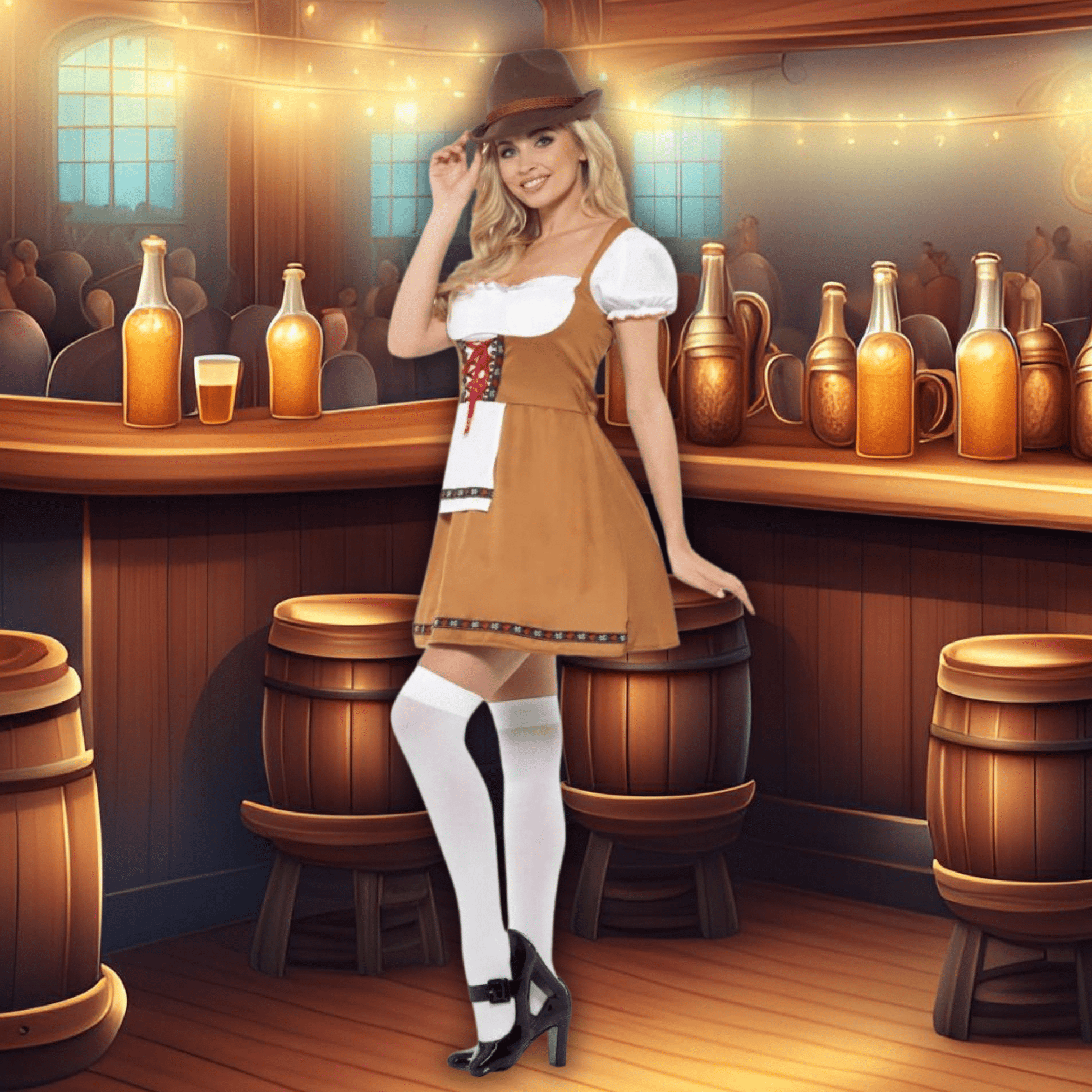 Bavarian Beer Maid Costume