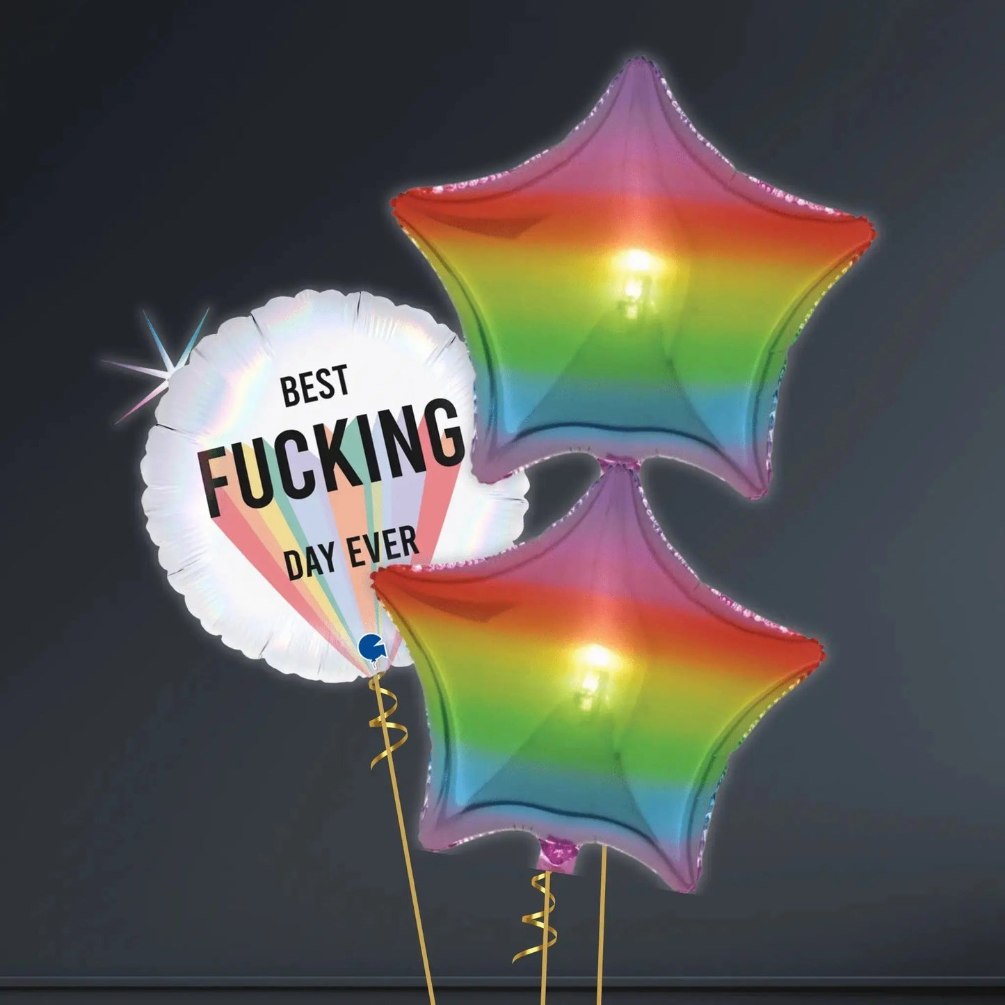 Best F*ing Day Ever Holographic Foil Balloon - 18" | The Party Hut