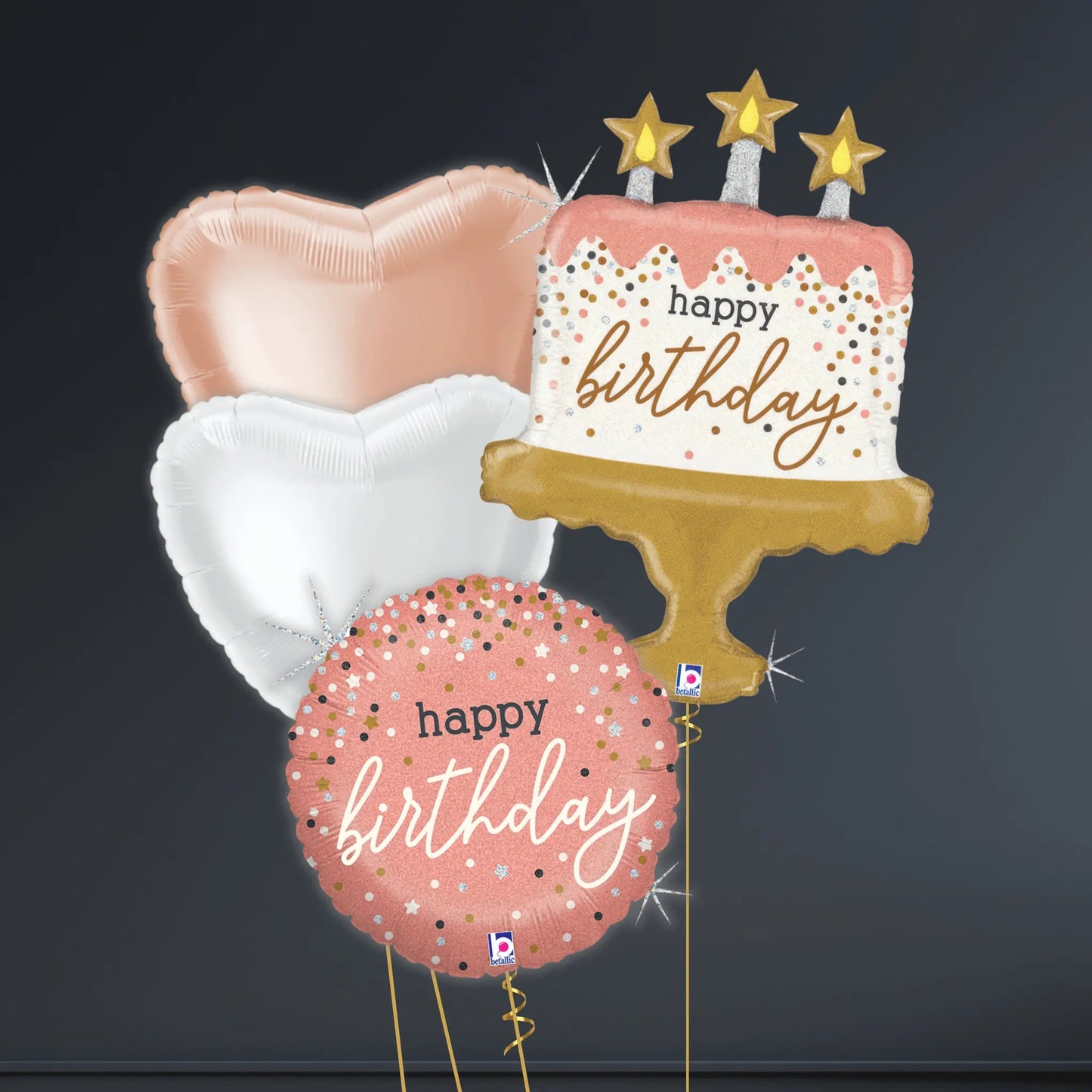 Birthday Cake Confetti Balloon – 26" | The Party Hut