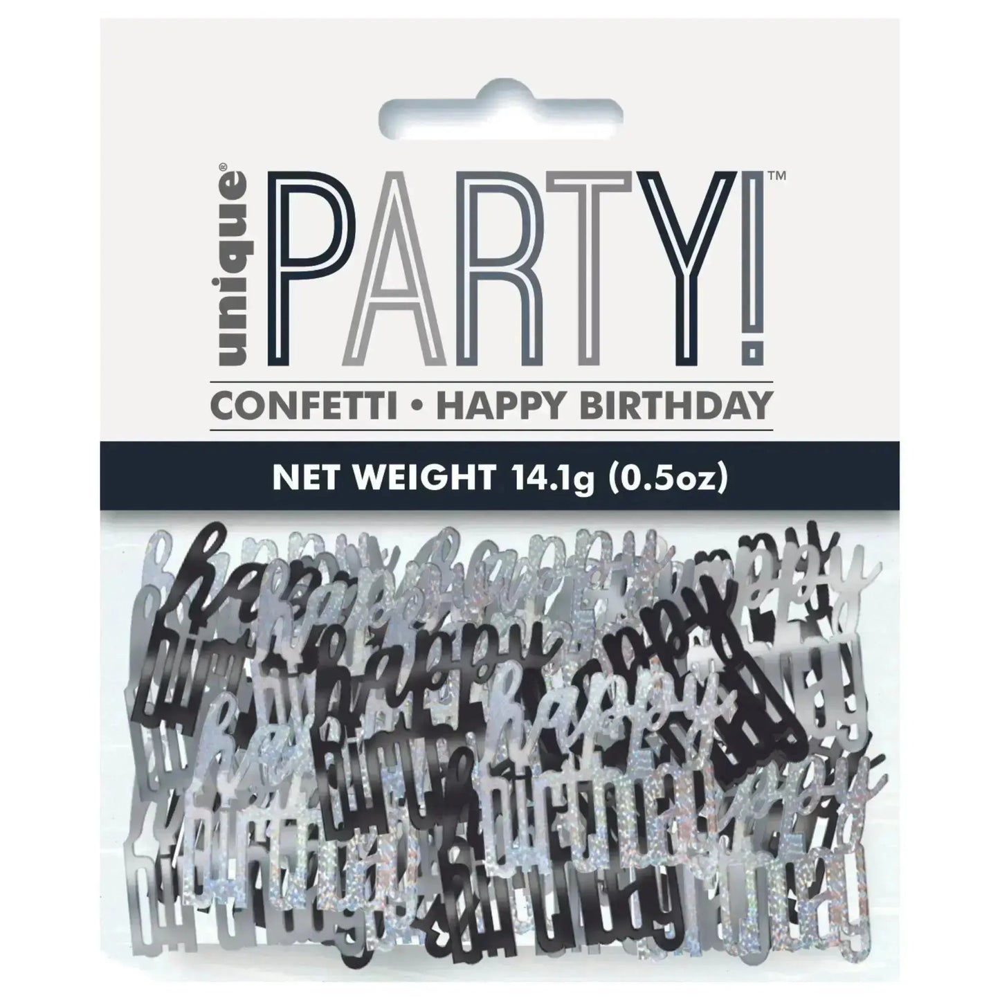 Birthday Confetti - Black Sparkle | The Party Hut