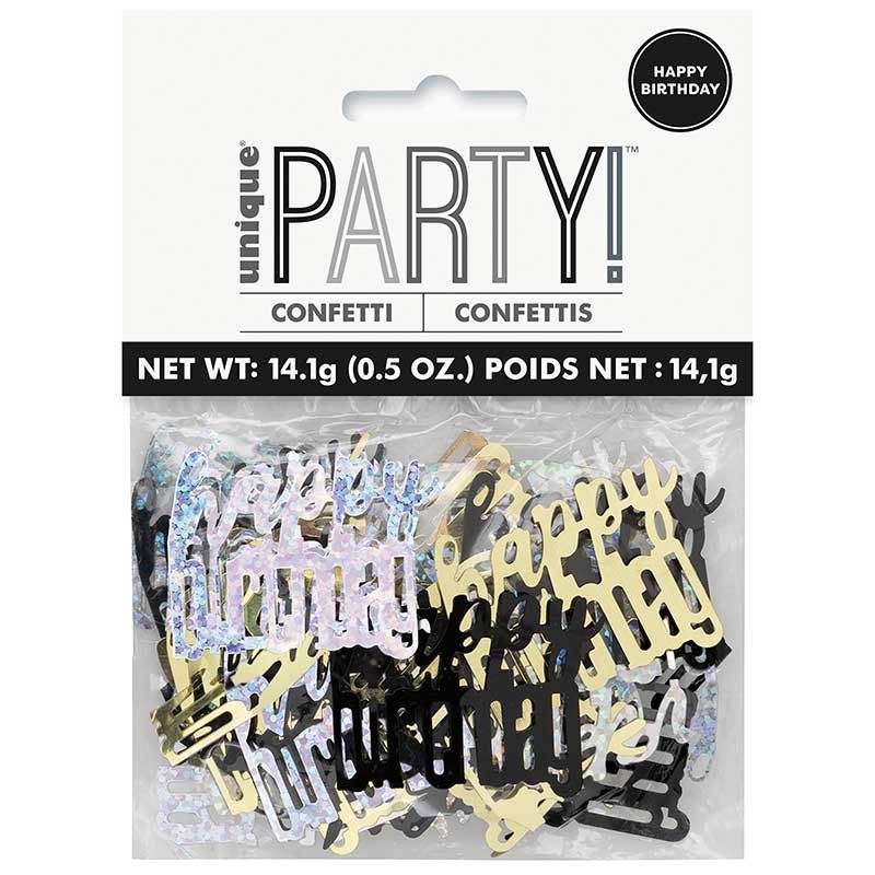 Birthday Confetti - Glitter Gold | The Party Hut