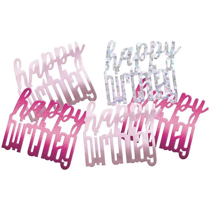 Birthday Confetti - Glitter Pink | The Party Hut