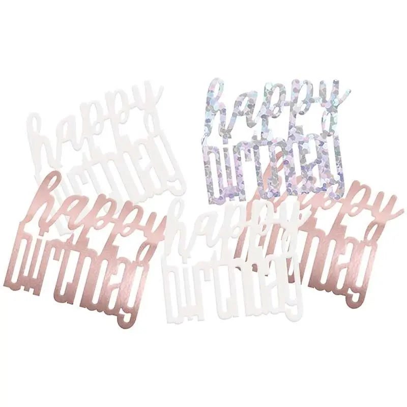 Birthday Confetti - Glitter Rose Gold | The Party Hut