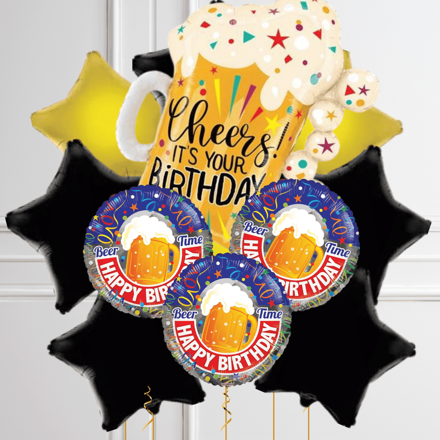 Birthday Fun Confetti Beer Foil Balloon Package | The Party Hut