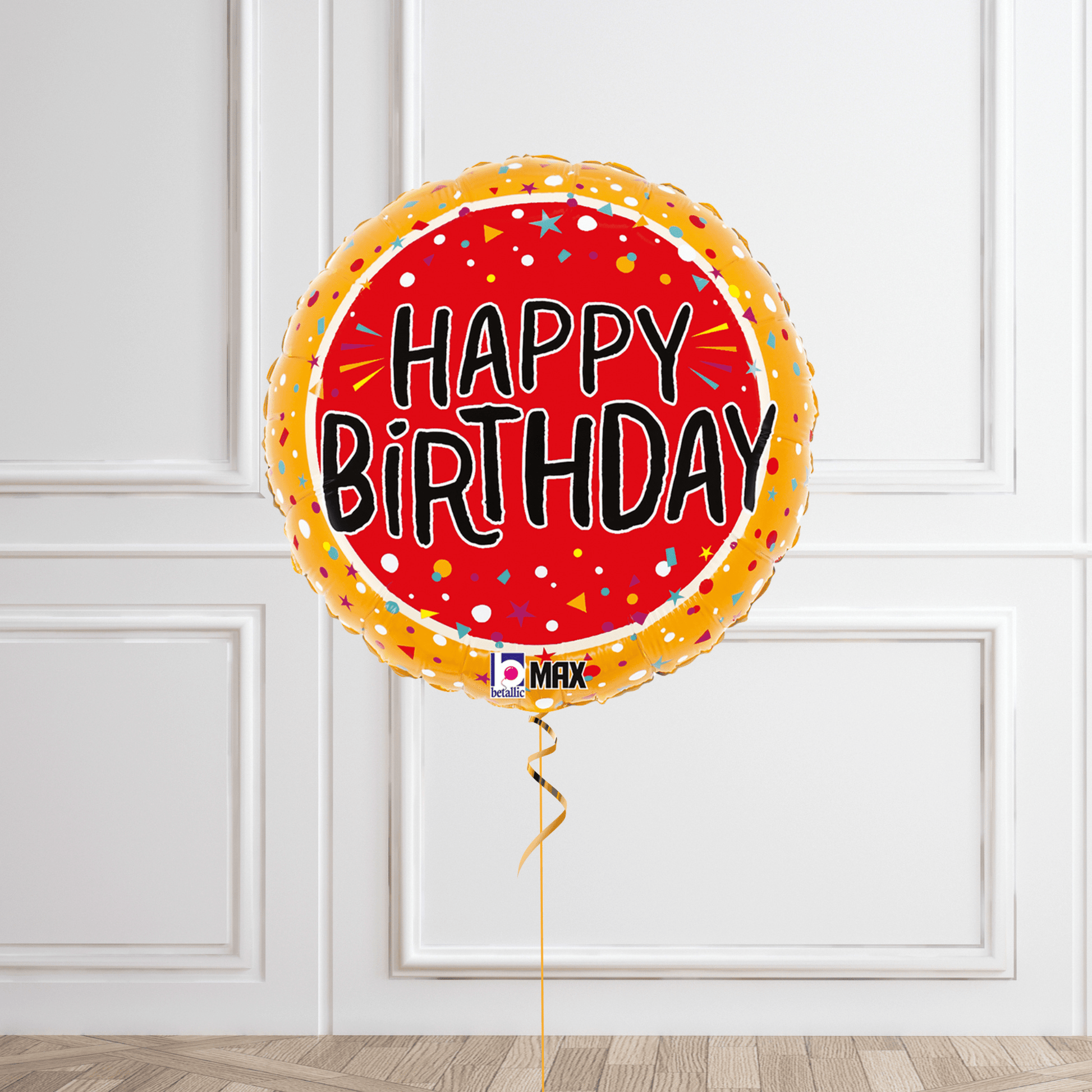 Birthday Fun Confetti Helium Balloon – Beer Bubbly Party Decoration