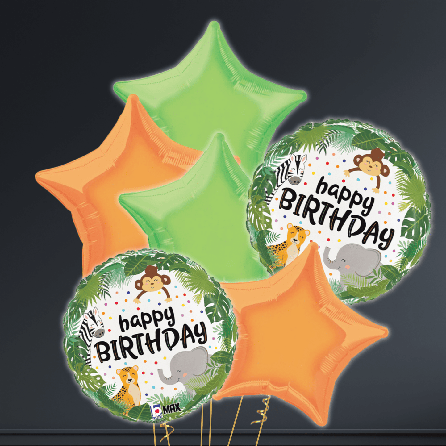 Birthday Jungle Round Foil Balloon – 18” | The Party Hut