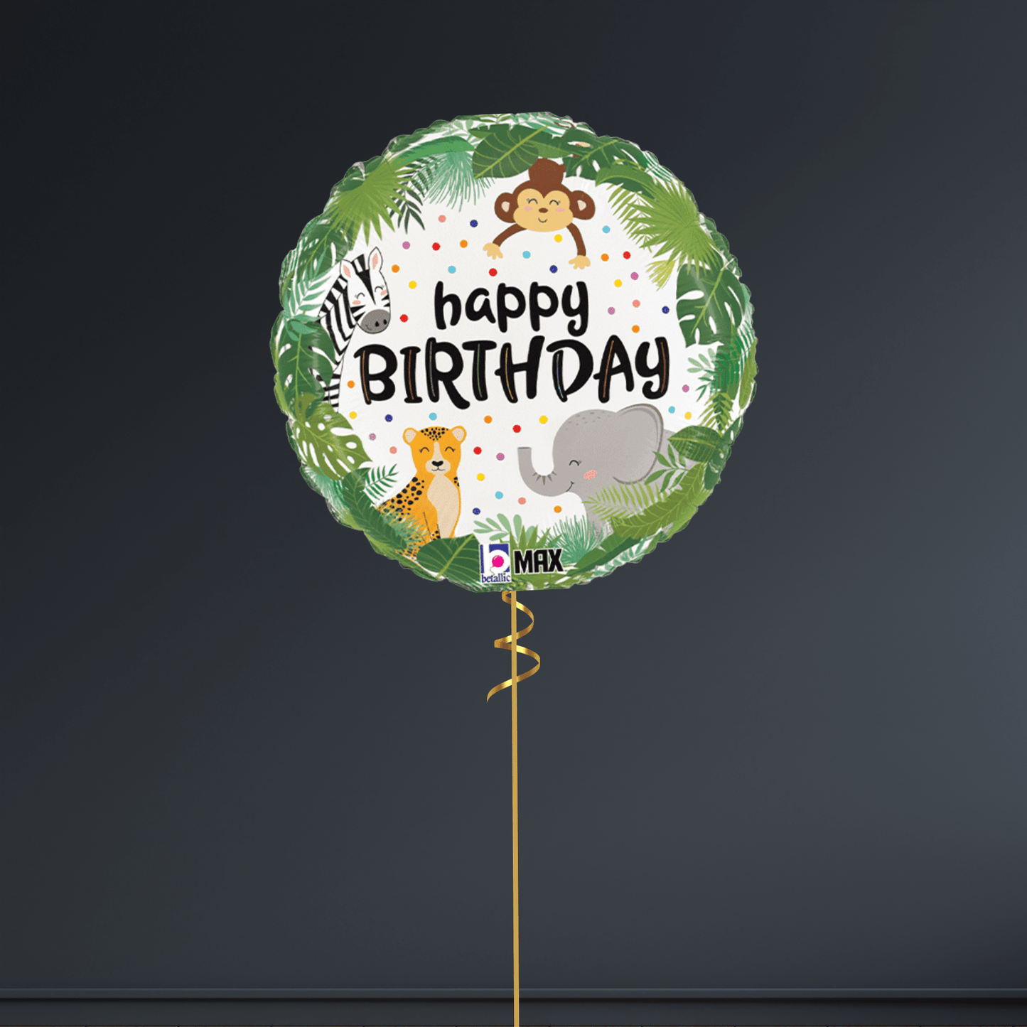 Birthday Jungle Round Foil Balloon – 18” | The Party Hut