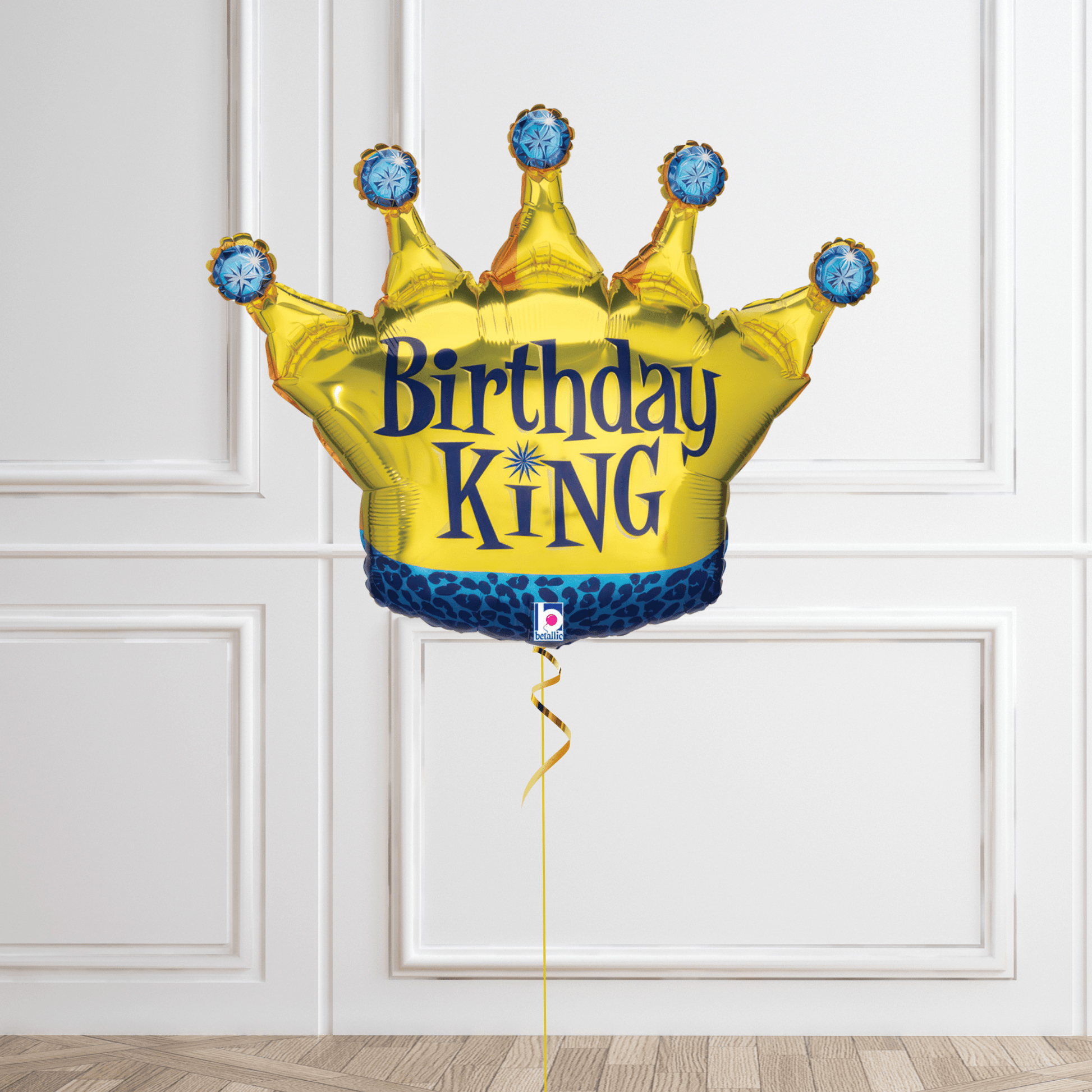 Birthday King Gold Helium Balloon – Royal Party Decoration