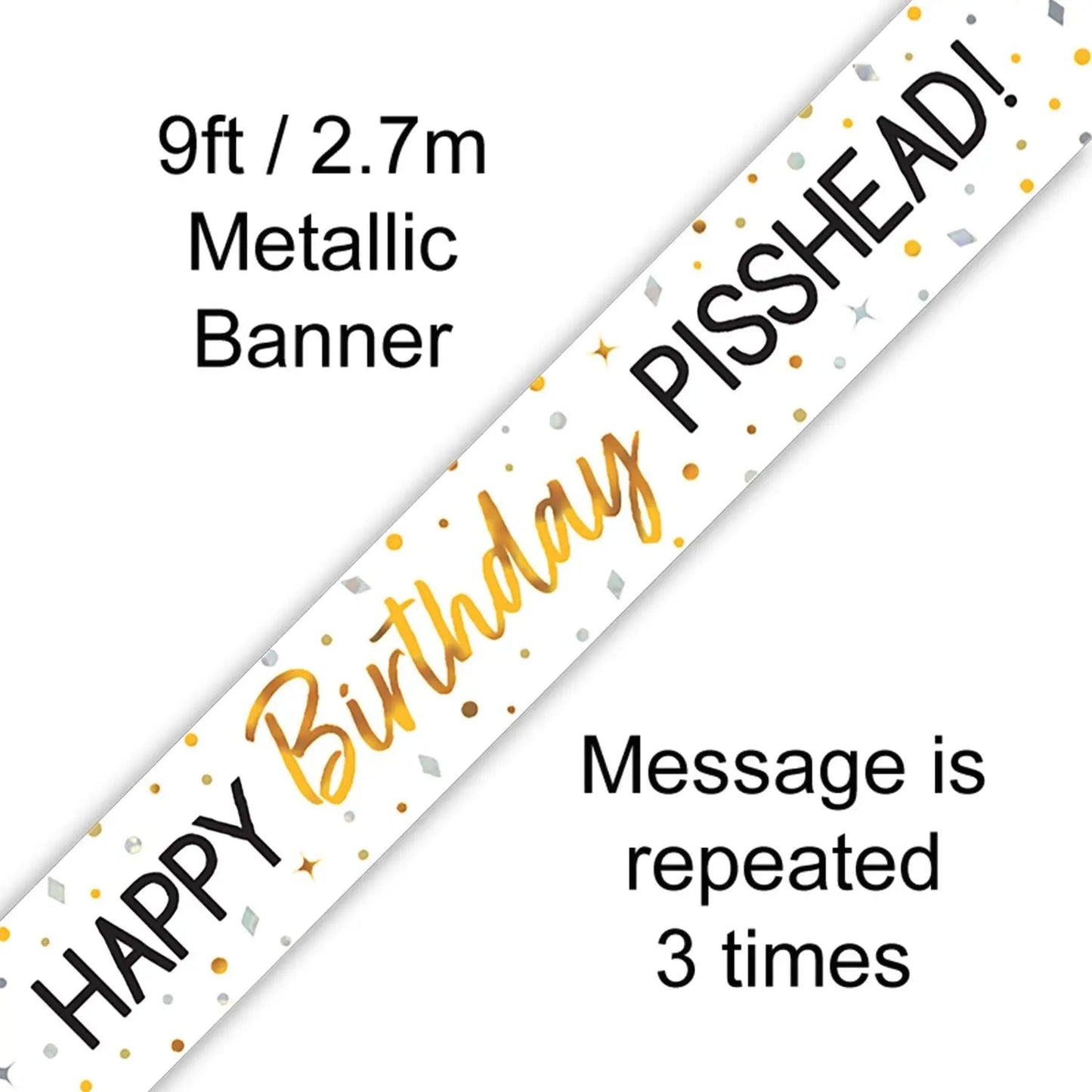 Birthday Pisshead Banner | The Party Hut