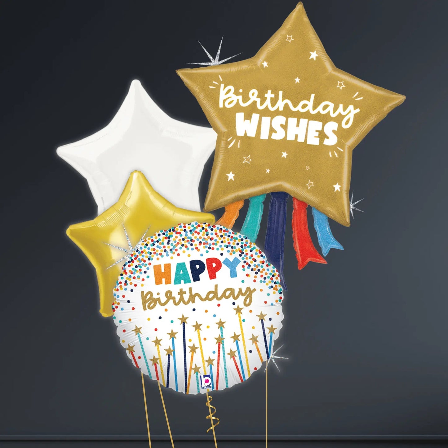 Birthday Wishes Star Balloon – 36" | The Party Hut