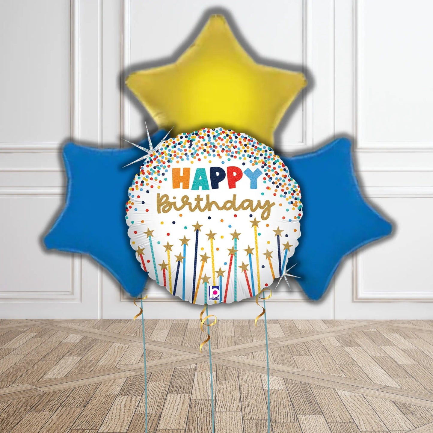 Birthday Wishes Star Balloon Bouquet | The Party Hut