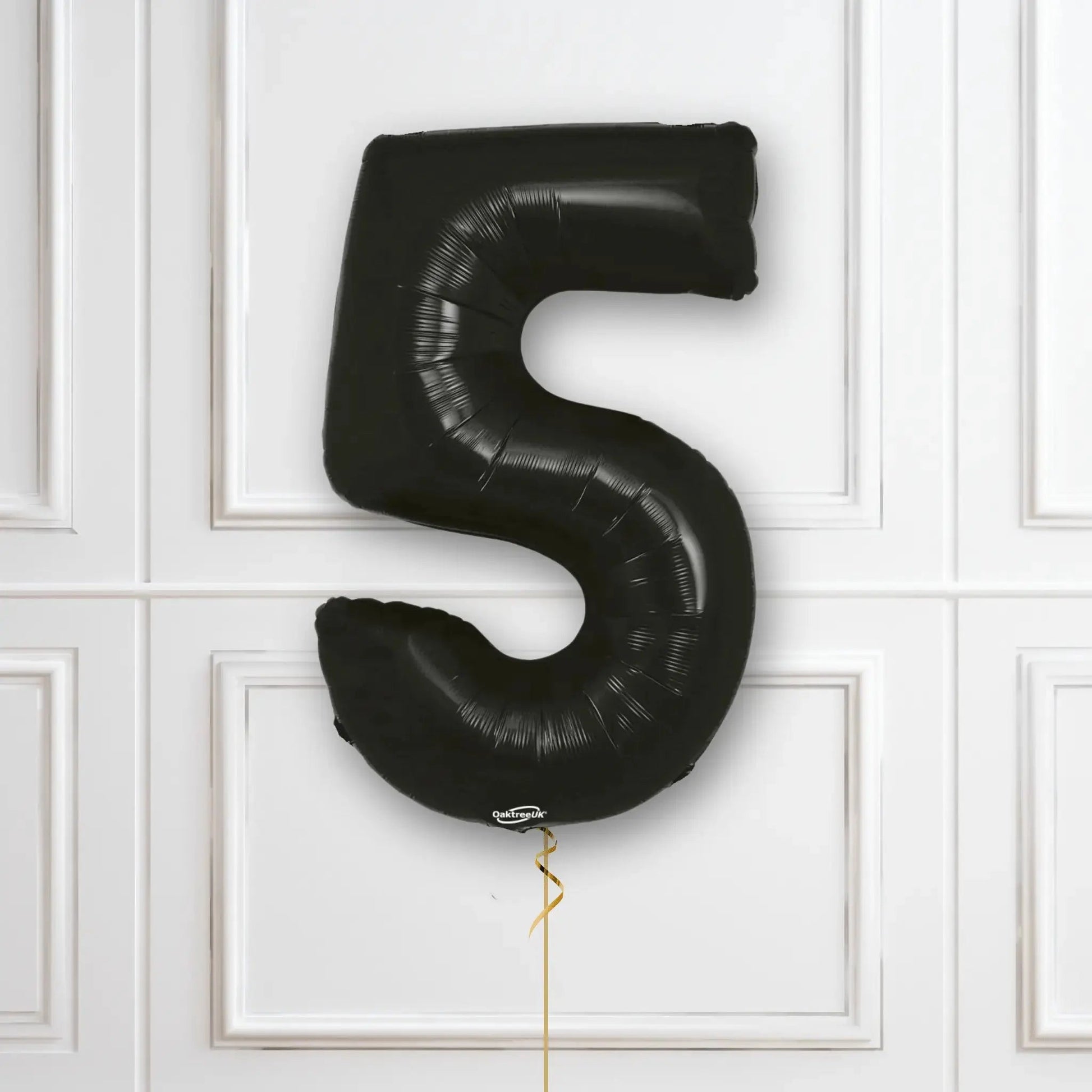 Black Number Balloons - 34", With Helium