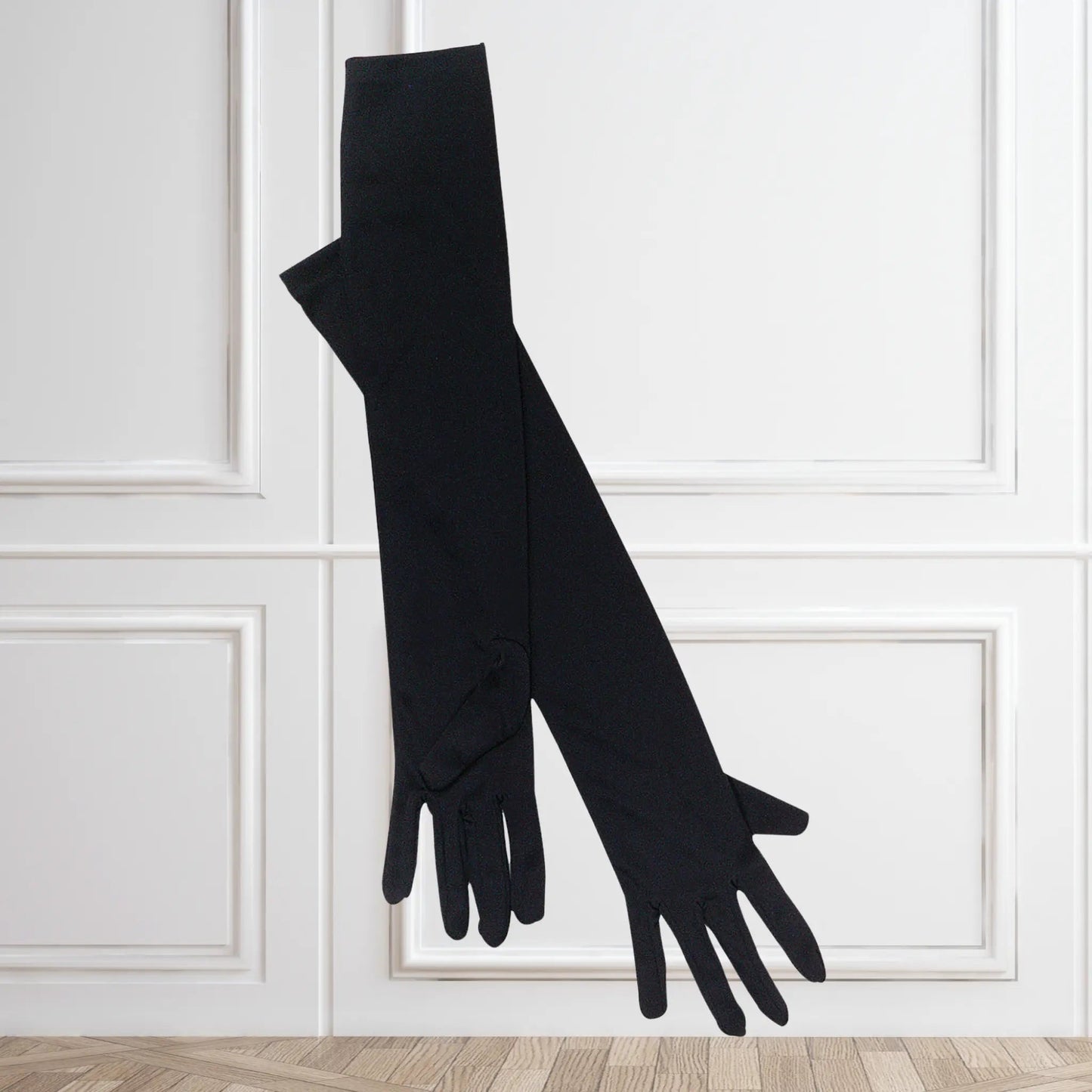 Black Opera Gloves – Elegant Long Gloves for Costume & Formal Events | The Party Hut