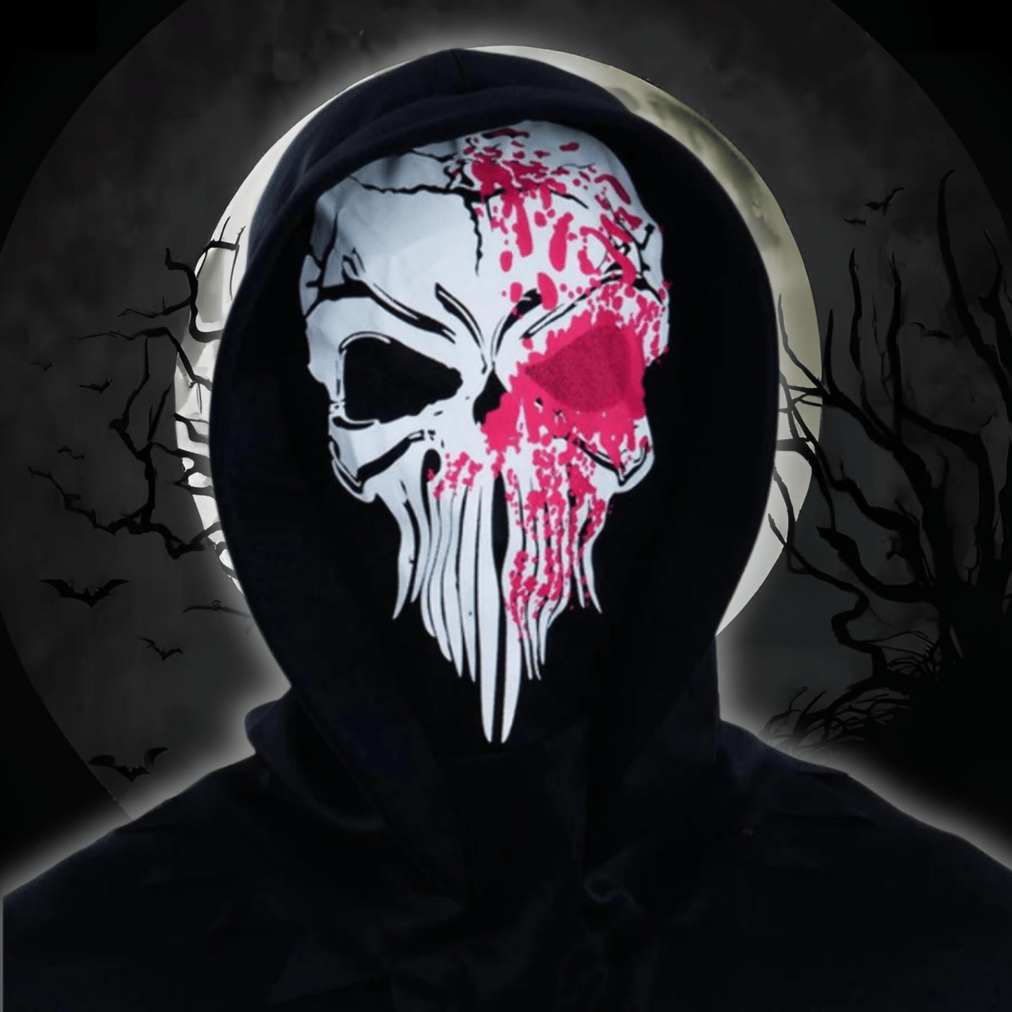 Bloody Reaper Hooded Mask - Grim Terror Disguise | The Party Hut