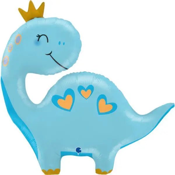 Blue Birthday Dinosaur Balloon | The Party Hut