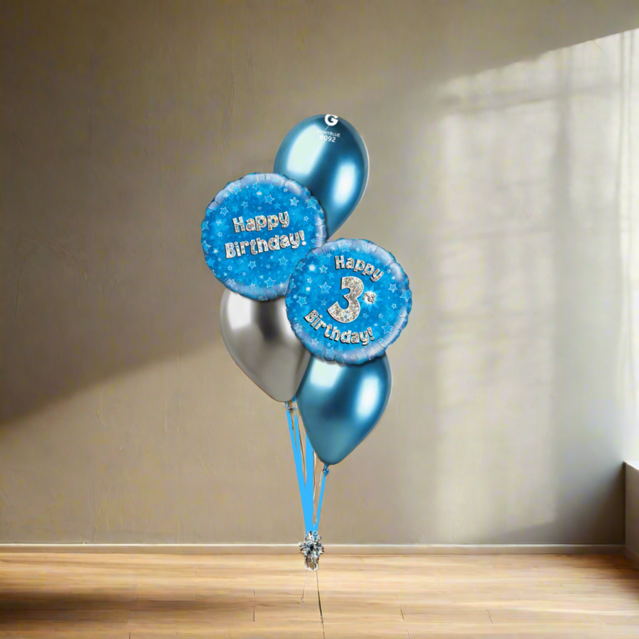 Blue Sparkle Balloon Display | The Party Hut