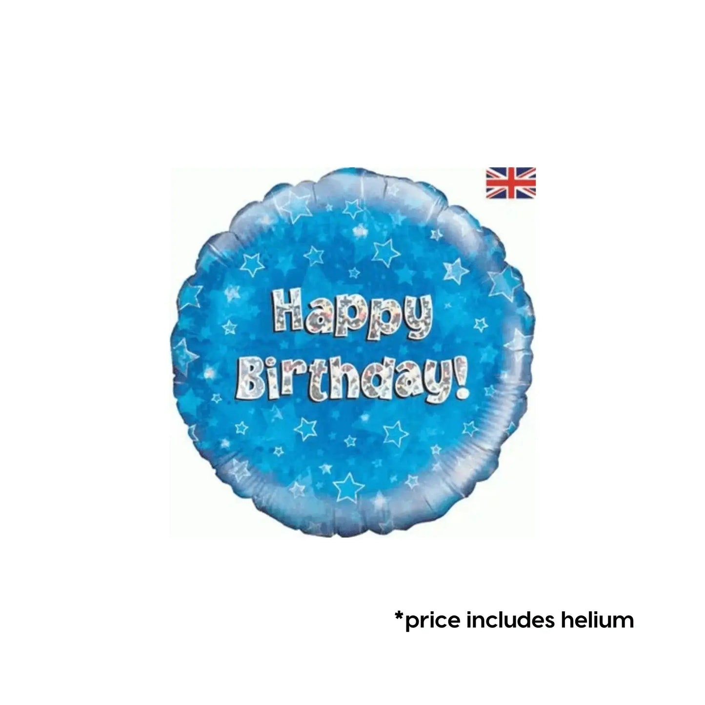 Blue Sparkle 'Happy Birthday' Balloon | The Party Hut