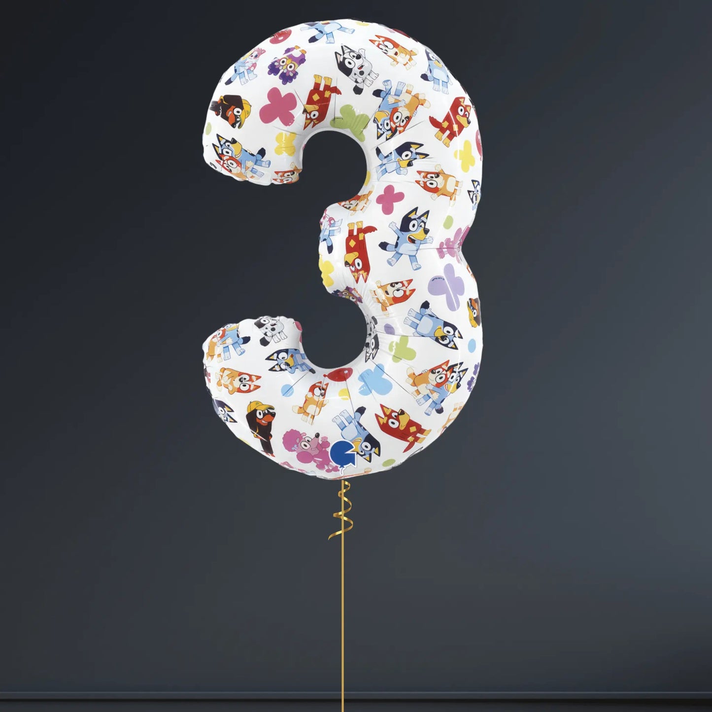 Bluey Number Three Foil Balloon – 26” | The Party Hut