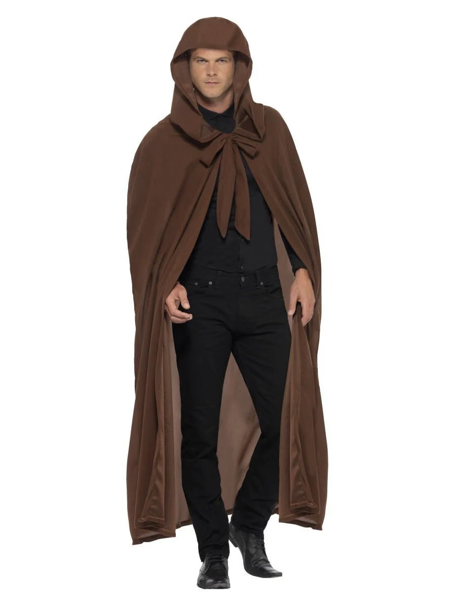 Brown Hooded Cloak | The Party Hut