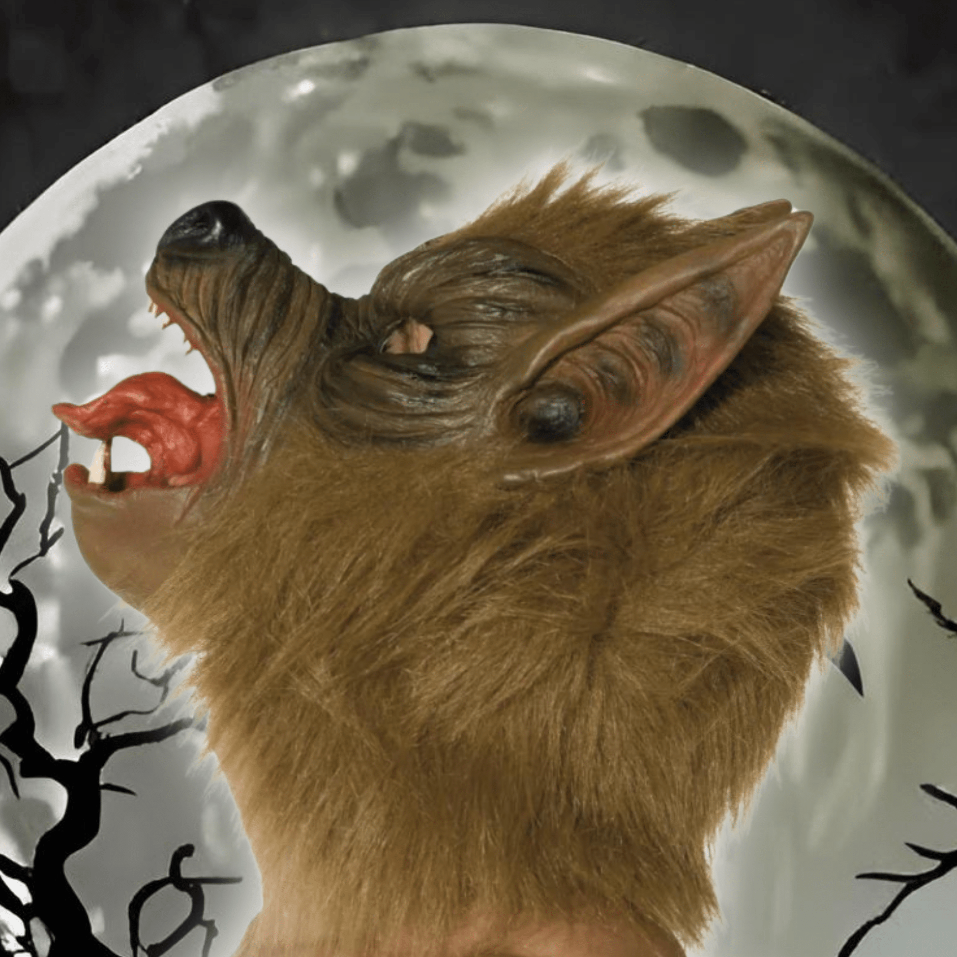 Brown Wolf Mask - Howl of the Wild