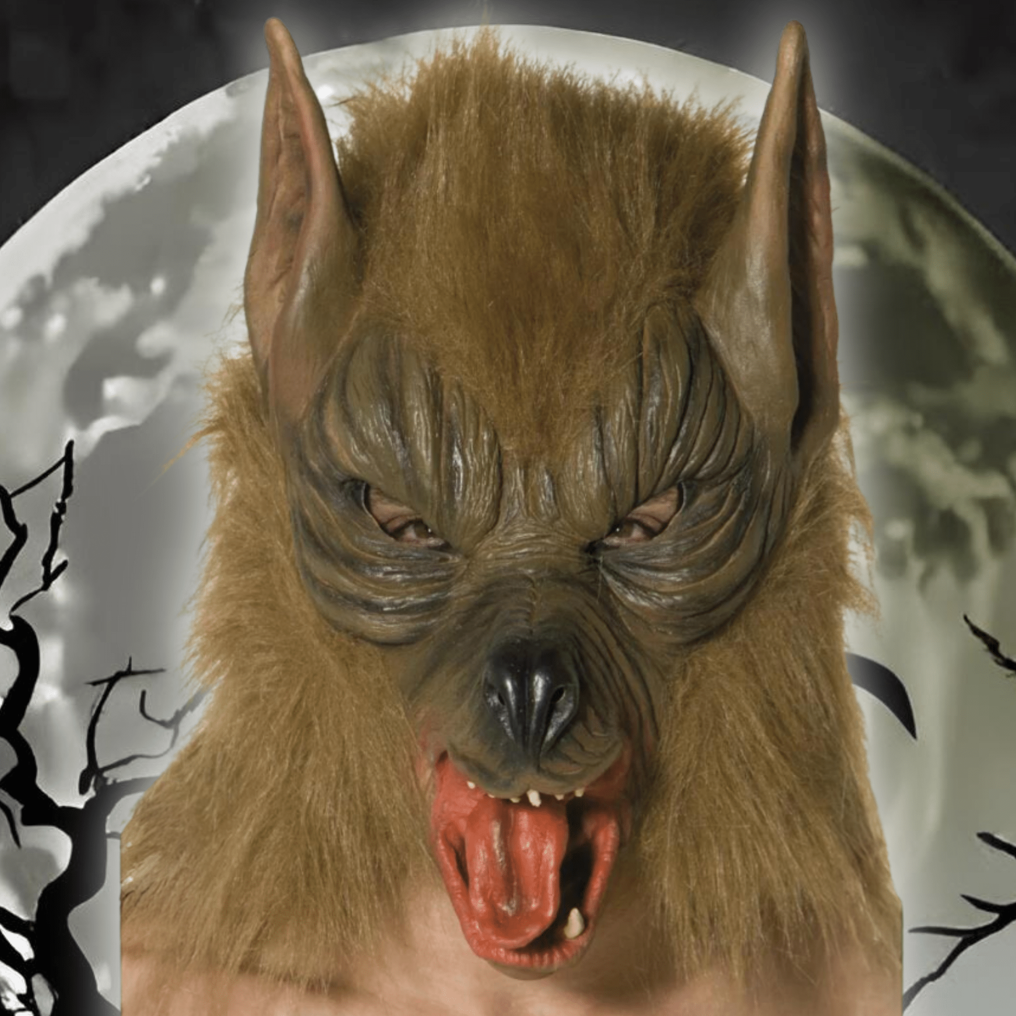 Brown Wolf Mask - Howl of the Wild | The Party Hut