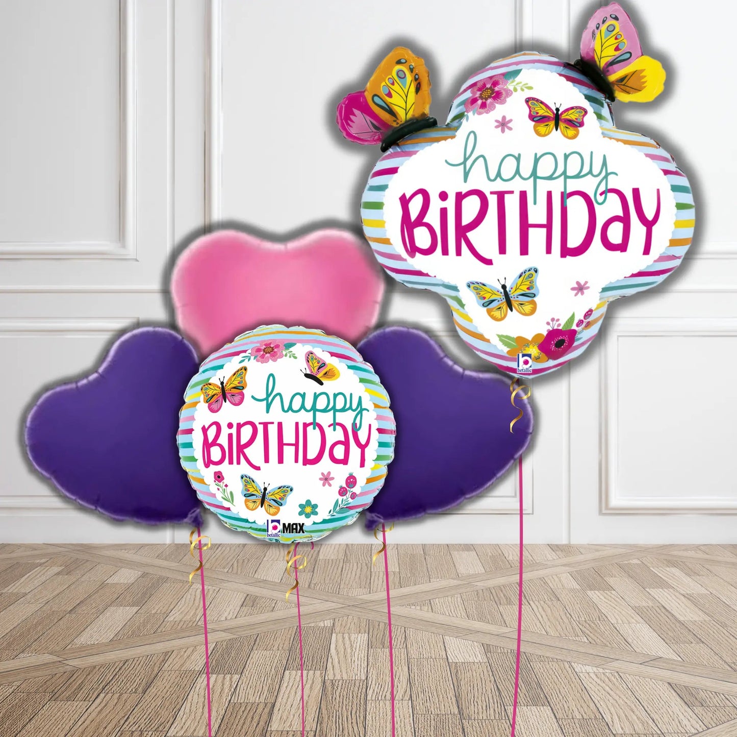 Butterfly Garden Birthday Balloon Bouquet | The Party Hut