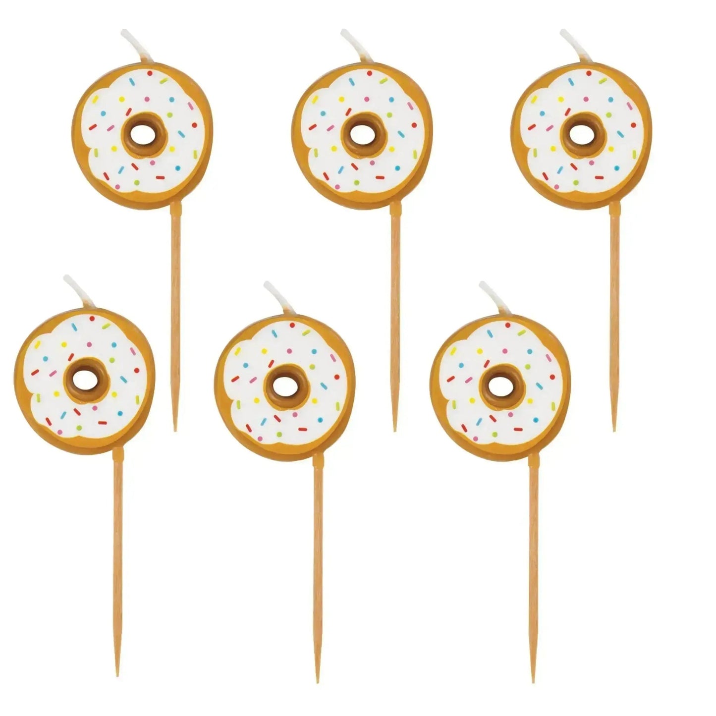 Cake Candles Set - Donuts 6pk | The Party Hut