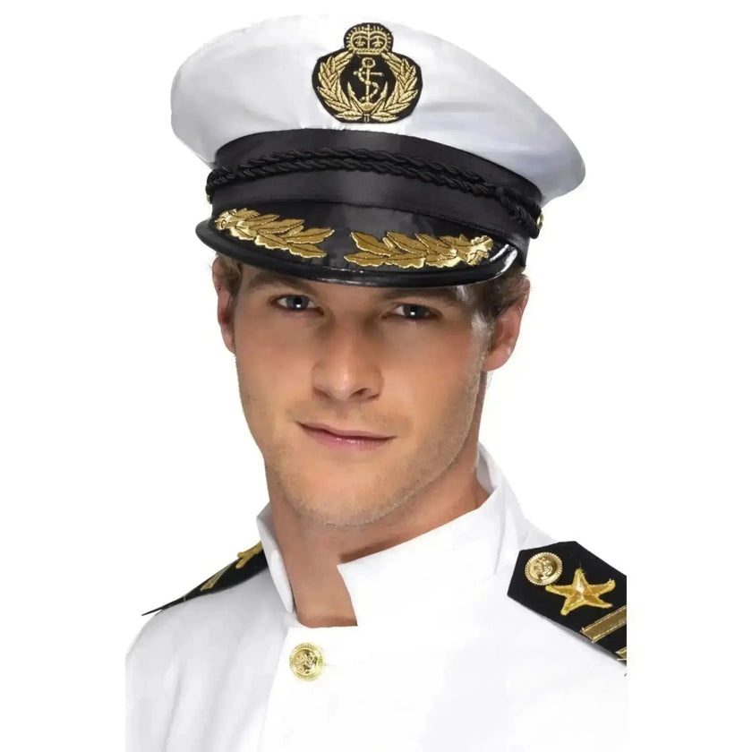 Deluxe Captain’s Cap - Nautical Commander Hat