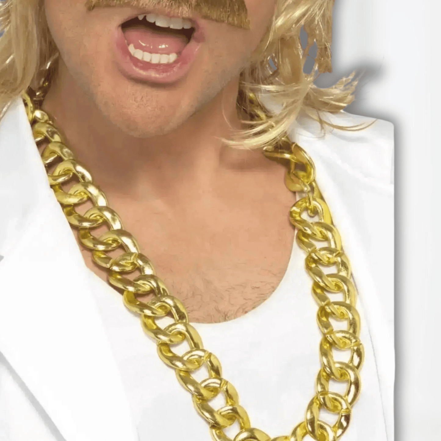 Chunky Gold Necklace - Retro Hip Hop Bling | The Party Hut