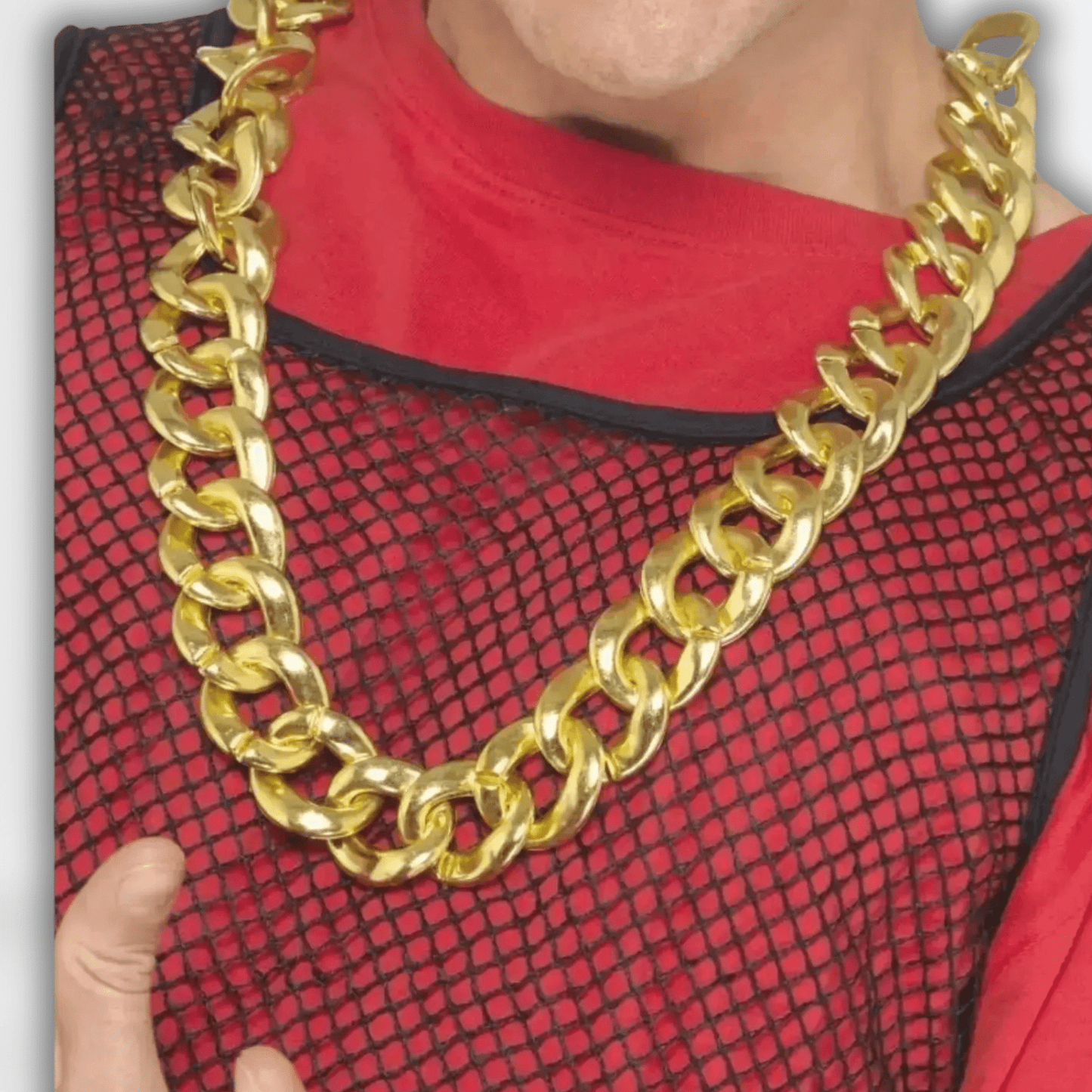 Chunky Gold Necklace - Retro Hip Hop Bling | The Party Hut